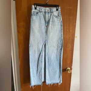 Maxi denim skirt
